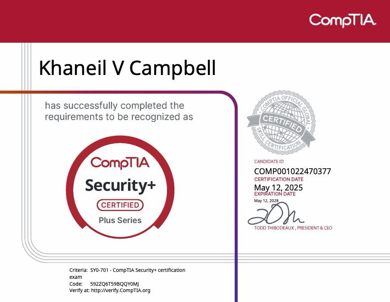 CompTIA Security+ Certification